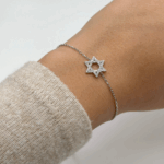 ⁦צמיד ״מגן דוד משובץ״⁩ – תמונה ⁦3⁩